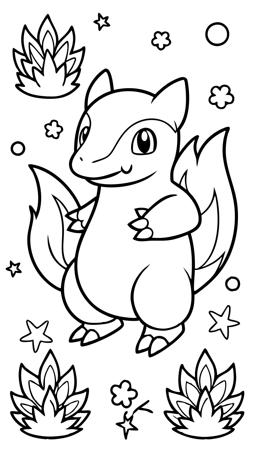 cyndaquil coloring page